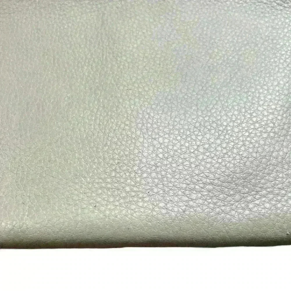 Michael Kors  Soft Pebbled Leather Light Gray Bag Gold Logo Medium Classy Bag - Picture 9 of 9